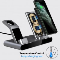 Yootech Desktop Patent 3In1 Fast Wireless Charger mobile Phone And Apple Watch pods